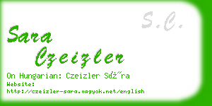 sara czeizler business card